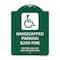 Signmission Handicapped Parking $250 Fine Section 4511.69 Ohio Revised Code With Handicap Symbol, GW-1824-23919 A-DES-GW-1824-23919 - alternate 1